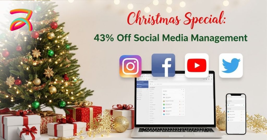 Christmas Special: Enjoy 43% Off Social Media Management